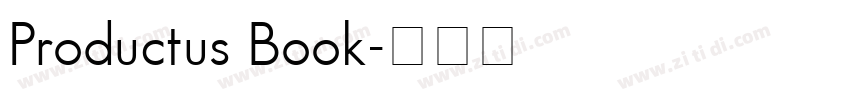 Productus Book字体转换